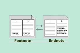 endnote vs footnote in academic paper
