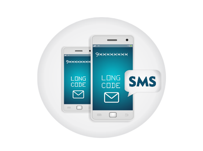 Long code sms